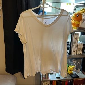 Isaac Mizrahi Live Essentials White Pima Cotton T-Shirt